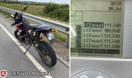 Savaitės reidų rezultatai: nubausti ir per daug garso skleidusių motociklų vairuotojai