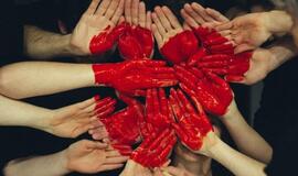 Jaunimas jungiasi prie Baltarusijos palaikymo akcijos Klaipėdoje