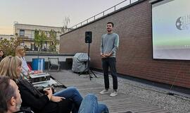 Klaipėdiečiai vakarą praleido su lietuvišku kinu