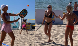 Paplūdimio teniso turnyre - azartas, įdegę kūnai ir gražios kovos
