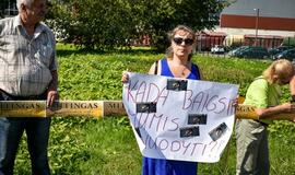 Piketas prie "Grigeo Klaipėda"