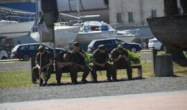 Iškilmingai pagerbė vėliavą