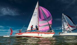 Tarptautinė „Kuršių marių regata“ artėja link finišo