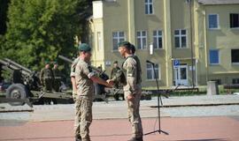 Iškilmingai pagerbė vėliavą