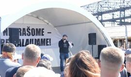 Streikas prieš verslinę žvejybą Kuršių mariose