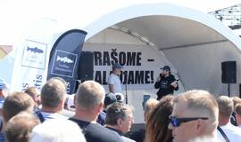 Streikas prieš verslinę žvejybą Kuršių mariose