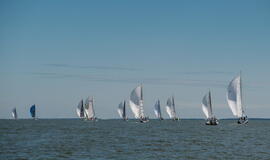 Tarptautinė „Kuršių marių regata“ artėja link finišo