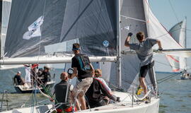 Tarptautinė „Kuršių marių regata“ artėja link finišo
