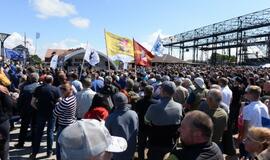 Streikas prieš verslinę žvejybą Kuršių mariose