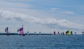 Pirmajame „Kuršių marių regatos“ etape – sudėtingos starto sąlygos