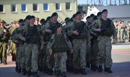 Iškilmingai pagerbė vėliavą