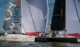 Tarptautinė „Kuršių marių regata“ artėja link finišo