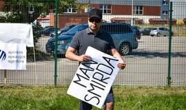 Piketas prie "Grigeo Klaipėda"