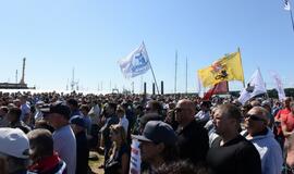 Streikas prieš verslinę žvejybą Kuršių mariose