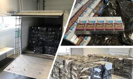 Raigardo muitininkai „tuščiame“ sunkvežimyje aptiko 200 dėžių cigarečių kontrabandos