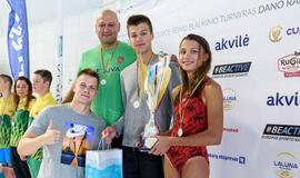 D. Rapšio taurės plaukimo varžybose – olimpiečio Dariaus Grigalionio šeimos triumfas