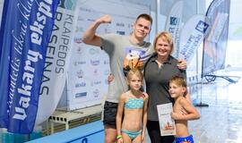 D. Rapšio taurės plaukimo varžybose – olimpiečio Dariaus Grigalionio šeimos triumfas