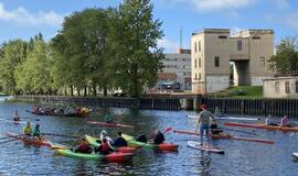 Dangės upėje - vandens sporto šakų festivalis