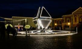 Klaipėdoje įžiebta Kalėdų eglė