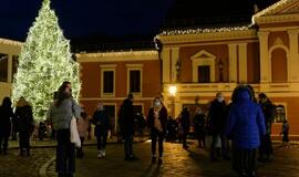 Klaipėdoje įžiebta Kalėdų eglė