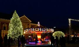 Klaipėdoje įžiebta Kalėdų eglė