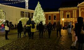 Klaipėdoje įžiebta Kalėdų eglė