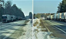 Lietuvos pasienyje su Baltarusija dešimtys vilkikų vairuotojų ne dienomis, o savaitėmis laukia kilometrinėse eilėse. Verslas perspėja dėl bankrotų ir negaili karčių žodžių Lietuvos institucijoms, šios gi ilgas eiles aiškina keliomis laike sutapusiomis priežastimis.