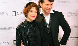 Virginija Kelmelytė ir Juozas Statkevičius kino apdovanojimuose "Sidabrinė gervė 2009". Vyginto Skaraičio nuotr.