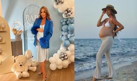 Viktorijos Siegel draugės padovanojo jai nepamirštamą kūdikio sutiktuvių vakarėlį