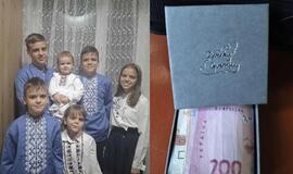 Šeši žuvusio AFU kario vaikai buvo jaudino savo poelgiu