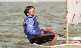 ŠAUNUOLIS. Bartas Kupliauskas ruošiasi kelionei į Graikiją, kur atstovaus Klaipėdai ir Lietuvai Europos čempionate. Mariaus VANAGO nuotr.