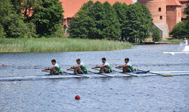  Klaipėdiečiai Lukas Šupšinskas, Arnas Andriušaitis, Alberto Fontani ir Kajus Žitkus pelnė čempionų laurus.