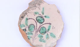 XVII-XVIII a. olandiškos lėkštės dugnas.