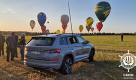 PASISEKĖ. Pirmaisiais Lietuvos karšto oro balionų čempionato ir tarptautinių varžybų „Memel Baloon Trophy“ skrydžiais grožėjosi Klaipėdos rajono gyventojai.