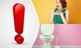 netinkamai naudojosi tualetu