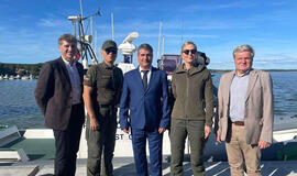 Vidaus reikalų ministrė Agnė Bilotaitė pristatė naujai steigiamą Pakrančių apsaugos rinktinę. Neringos savivaldybės nuotr.