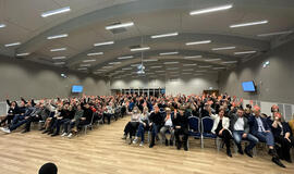 PARTIJA. Klaipėdos piliavietėje šeštadienį vykusiame partijos „Nemuno aušra“ steigiamajame susirinkime dalyvavo apie 290 steigėjų. „Facebook“ nuotr.