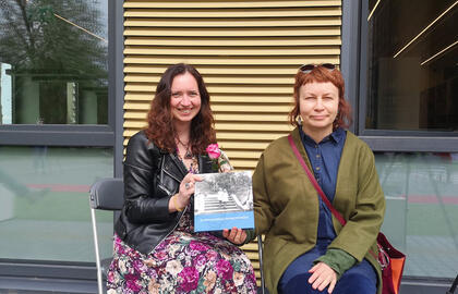 Jurga Petronytė ir Sondra Simanaitienė.