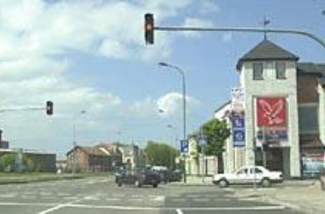 Minijos gatvėje - dar viena šviesoforų užtvara 