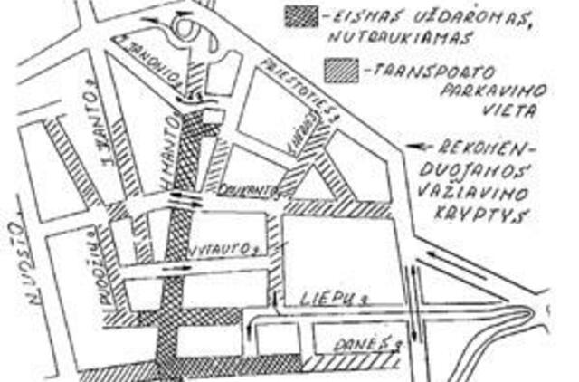 Jūros šventės metu nutraukiamas eismas 