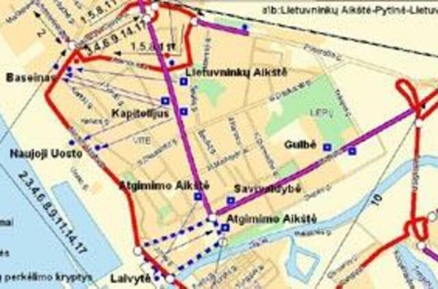 Specialūs maršrutai Jūros šventei 