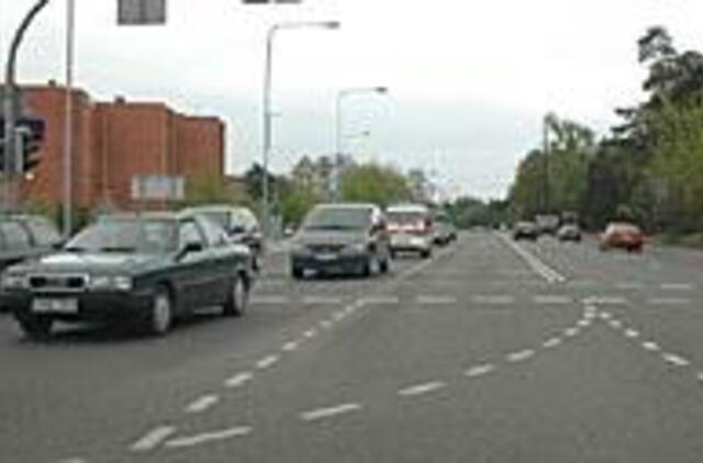 Horizontalusis ženklinimas: linijos į avariją 