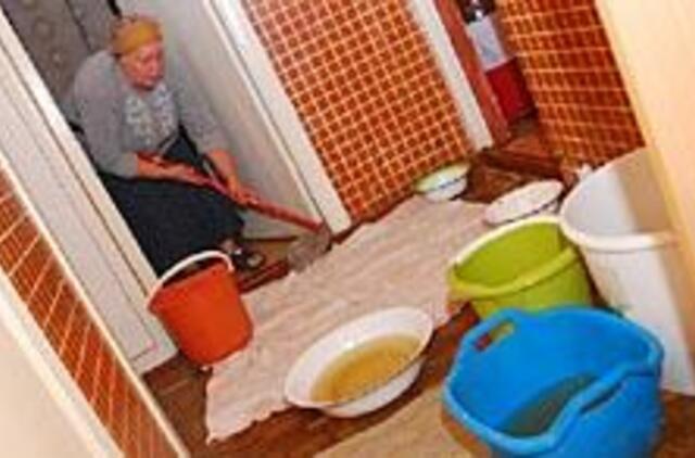 Lietus parodė darbo broką 