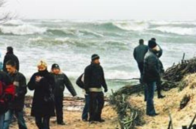 Pajūrio priešas - šiltėjančios žiemos 