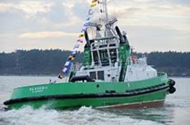 Trečias galingesnis vilkikas - saugesnė laivyba uoste