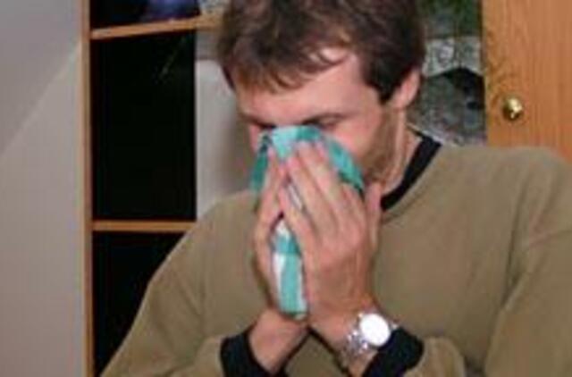 Gripas: skaičiai auga