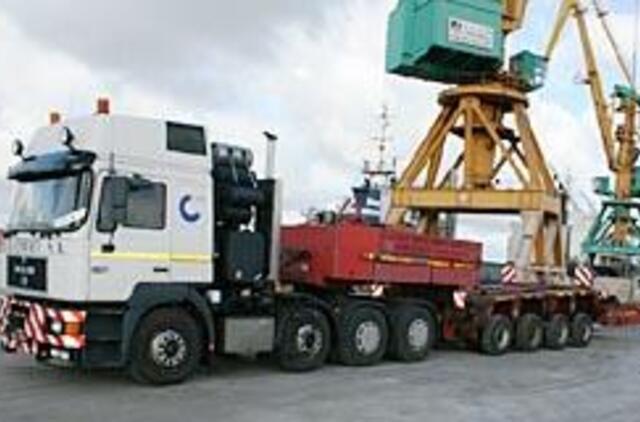 "Achemarida" nusitaikė į negabaritinius krovinius