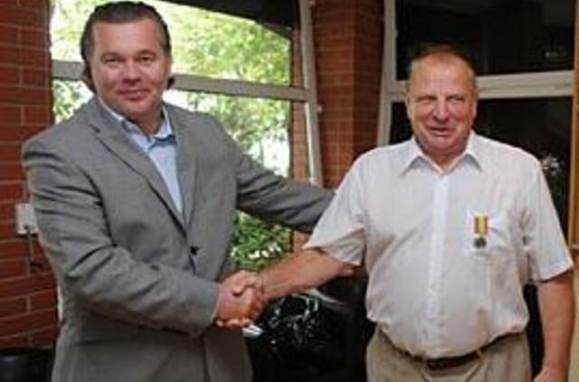 Pagerbė rankinio veteraną