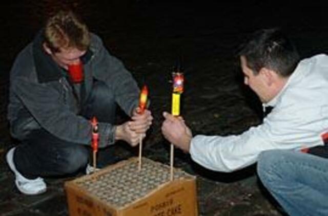 Pirotechnika + nepilnamečiai = galvos skausmas