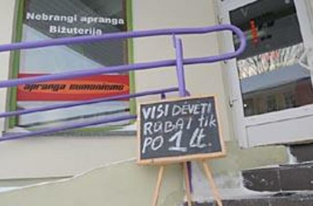 Drabužiai po litą - ne iš gero gyvenimo